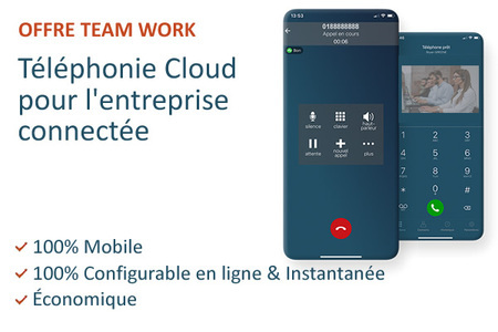 Téléphonie Cloud pour entreprise | Pack team work 